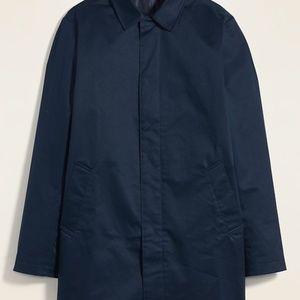 Water-Resistant Twill Mac Jacket for Men